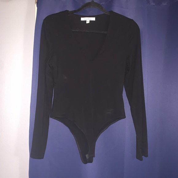 Love Tree Black Long Sleeve Bodysuit Size Large - Picture 1 of 4